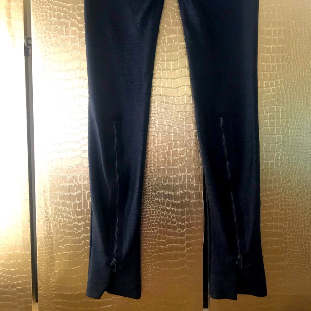 Black leather like leggings